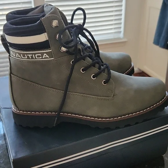 NWB Nautica Galiah Olive Green Women's Boots Size 9.5 - Picture 11 of 12